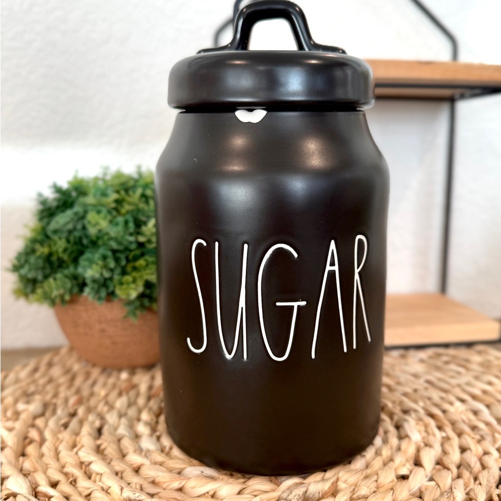 Rae Dunn Black Sugar Skinny Canister